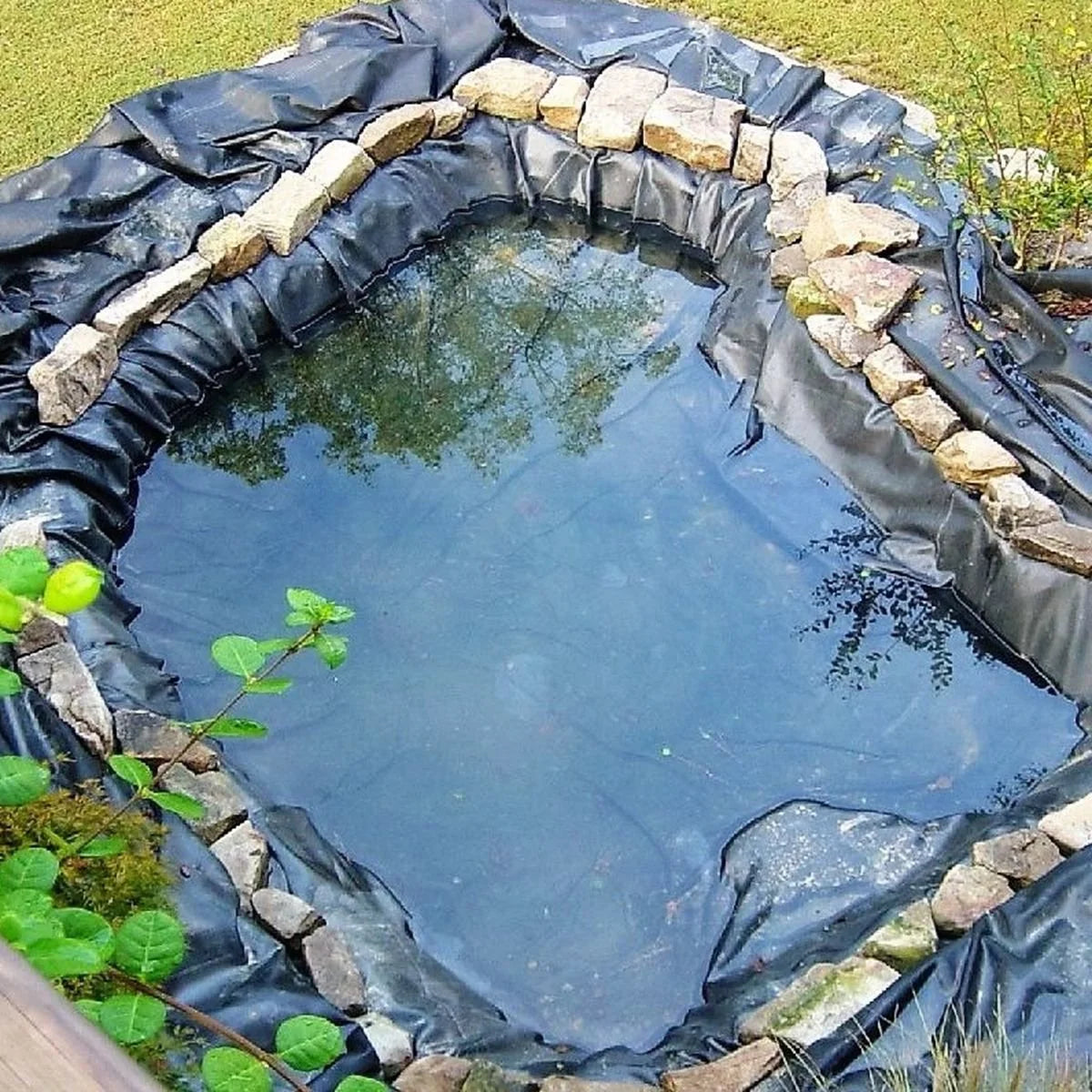 Pond Liner, Brochao HDPE Pond Skins,Fish Pond Liners PVC Membrane for Outdoor Gardens Patio Pool Water Fountain Waterfall Landscaping