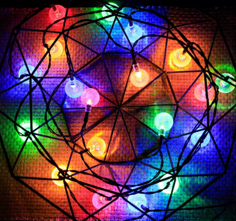 Brochao Solar String Lights Outdoor Waterproof Solar Power LED Patio Lights for Porch Garden Market Bistro