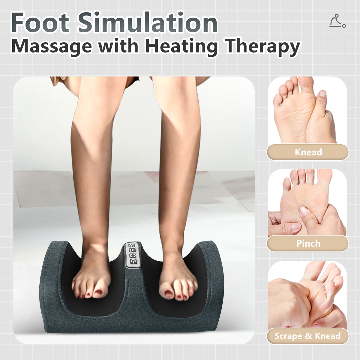 Brochao Full Body Massage Mat with Heat, Foot Massager, Whole Body Vibration Massage Chair Pad Cushion with Detachable Shiatsu Neck Massage Pillow