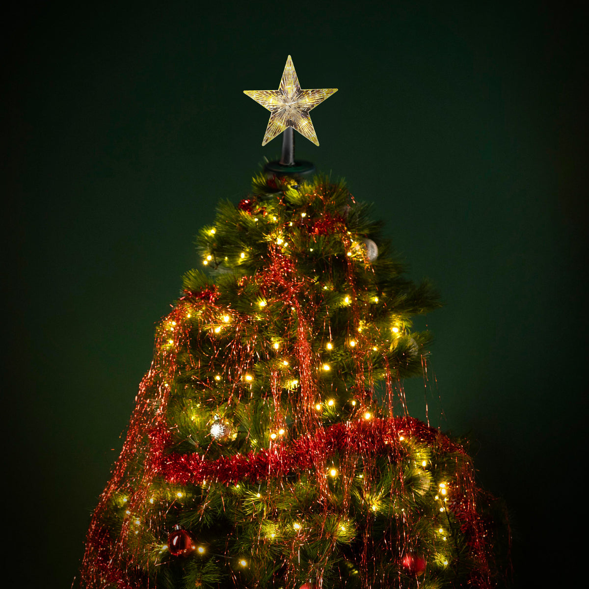 Christmas Tree, Brochao 7.9ft Pre-Lit Artificial Christmas Tree with 480 LED Lights 8 Modes and 1450 Branch Tips for Home Party Holiday Decoration