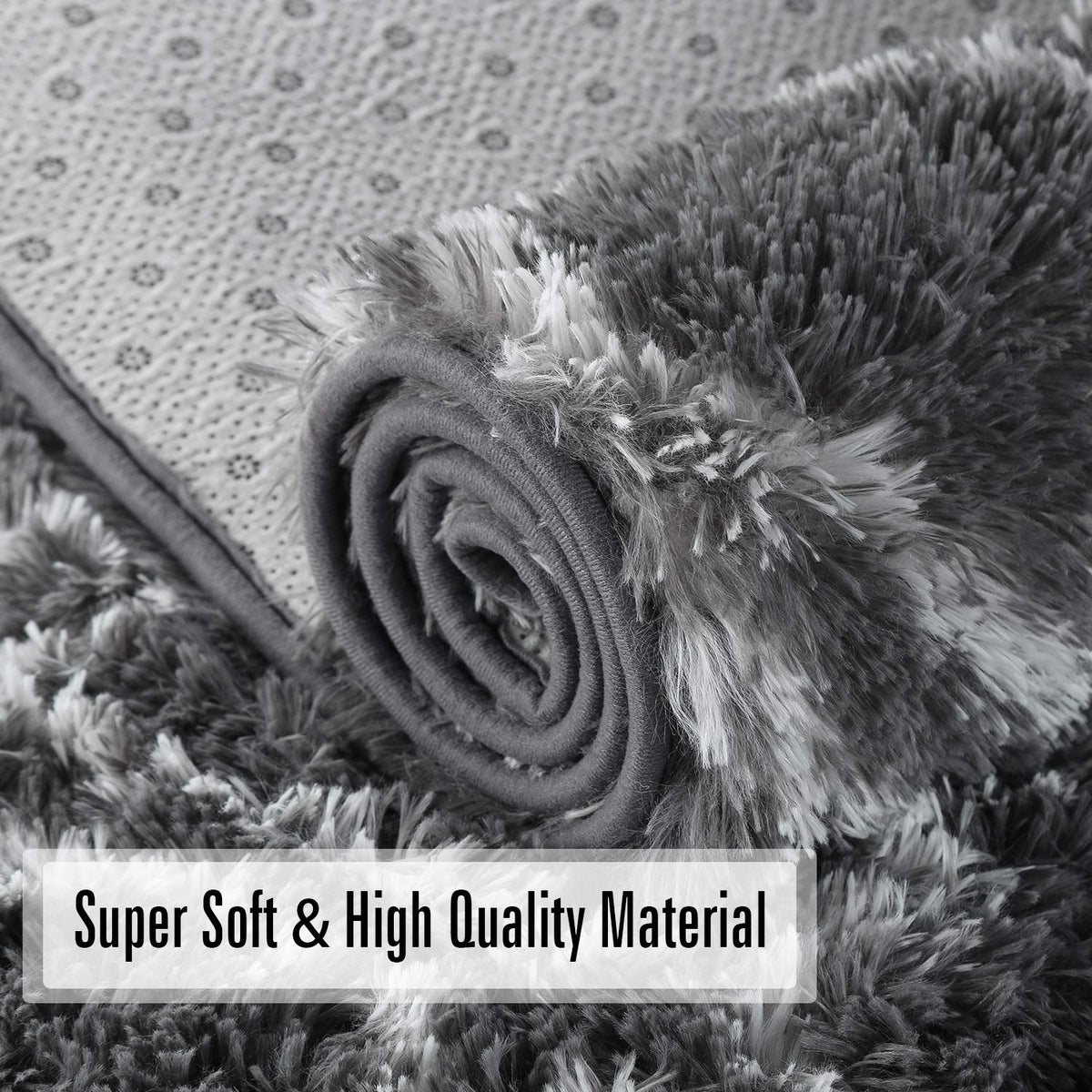 Area Rug, Brochao 5x8 Shag Area Rug for Living Room Bedroom , Fluffy Rug Plush Rug, Soft Home Floor Carpet