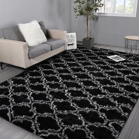 Area Rug, Brochao 5x8 Shag Area Rug for Living Room Bedroom , Fluffy Rug Plush Rug, Soft Home Floor Carpet